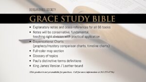 Bible: Grace Study Bible – Berean Bible Society Store