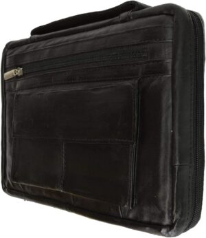 Bible Accessories: Bible Cover, Black Genuine Leather, XL (fits the Grace Study Bible, Standard size)